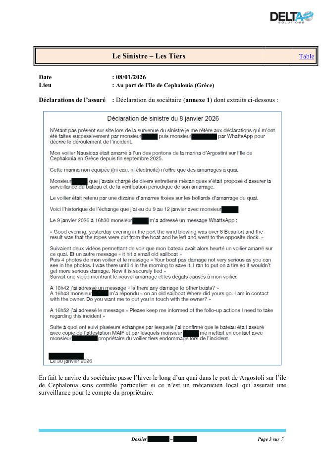 Rapport d’expertise IRD · Seite 3/7 · Öffentliche Fassung · personenbezogene Angaben geschwärzt
