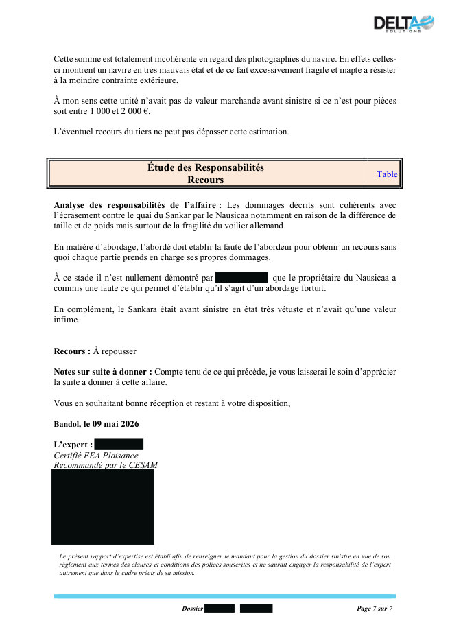 Rapport d’expertise IRD · Seite 7/7 · Öffentliche Fassung · personenbezogene Angaben geschwärzt